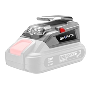 Immagine di ADATTATORE USB + TORCIA LED ENERGY + - GRAPHITE 58G025