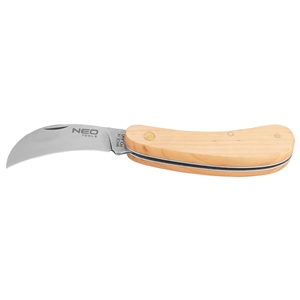 Immagine di COLTELLO DA POTATURA CON COPERTURA DEL MANICO IN LEGNO  - NEO 63-016