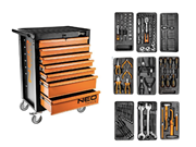 Immagine di CARRELLO DA OFFICINA, 7 CASSETTI + 129 UTENSILI - NEO TOOLS 84-222-9