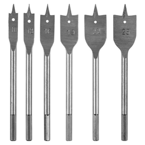 Immagine di PUNTE PER LEGNO PIATTA: 10,13,16,19,22,25 MM, SET DI 6 PZ - GRAPHITE 54T515